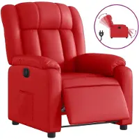 vidaXL Fauteuil relax électrique rouge similicuir