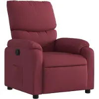 vidaXL Fauteuil relax rouge vin Tissu