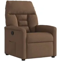 vidaXL Fauteuil relax brun Tissu
