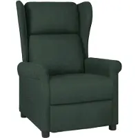 vidaXL Fauteuil relax vert foncé Tissu