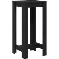 vidaXL Table de bar noir imitation chêne 51 x 50 x 103,5 cm Bois composite