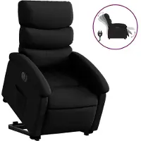 vidaXL Fauteuil relax releveur électrique noir similicuir