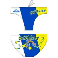 Turbo Canarias Shield Swimming Brief Jaune,Blanc,Bleu M Homme
