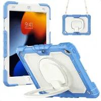 IMoshion Coque tablette kidsproof Rugged pour Apple iPad 9 (2021) 10.2 pouces / iPad 8 (2020) 10.2 pouces / iPad 7 (2019) 10.2 pouces - Bleu