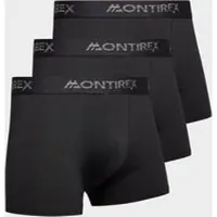 MONTIREX Lot de 3 boxers - Noir, Noir