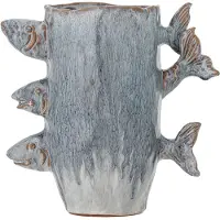 Bloomingville Tace-stoneware Ceramic Vase Gris