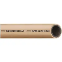 Teguma Tuyau à air comprimé en plastique SUPER AIR, diamètre intérieur 6,0 mm, diamètre extérieur 11,0 mm, longueur 50 m, couleur beige