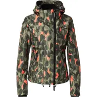 Superdry Veste mi-saison kaki / vert foncé / corail