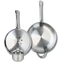 Elo Ensemble de 2 Poêles de cuisson 28 et 32 cm et 1 faitout 12 cm Profi Brillant