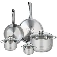 Elo Ensemble de 2 Poêles de cuisson 24 et 28 cm et 3 faitouts 12, 14 et 24 cm Profi Brillant