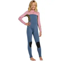 Roxy Prologue 3/2 Mm Junior Long Sleeve Back Zip Neoprene Suit Rose 10 Years Fille