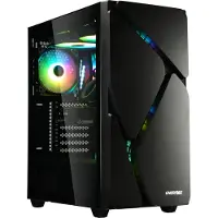 Enermax MarbleShell MS30 - Mid tower - ATX - panneau latéral fenêtré (verre trempé) - noir - USB/Audio