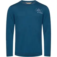 Vaude Monviso Ii Long Sleeve Base Layer Bleu S Homme