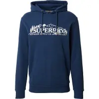 Superdry Outdoor Scene Relaxed Fit Hoodie Bleu S Homme