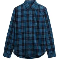 Superdry Vintage Check Long Sleeve Shirt Bleu L Homme
