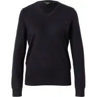 Superdry pour femme. W6110644A Pull classique en V noir (M), Casuel, Acrylique