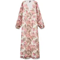 Vero Moda Robe 'VMSmilla' olive / rose / éosine / blanc