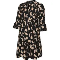 Vero moda Maternity Robe 'VMMJosie' beige / noir