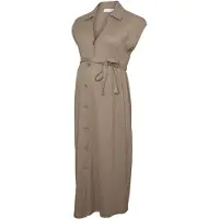 Mamalicious Robe-chemise 'MLNivola' taupe