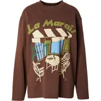Topshop T-shirt beige / azur / chocolat / kiwi