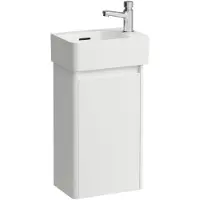 Laufen Set complet 340, VAL Lave-mains, 1 trou de robinetterie à droite, avec trop-plein, incl. meuble sous-lavabo BASE 2.0, 1 porte à droite, 340x220x635mm, H8612809991061