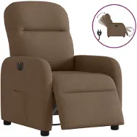 vidaXL Fauteuil relax électrique marron Tissu