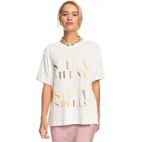 Roxy Crystal Vision B Short Sleeve T-shirt Beige L Femme