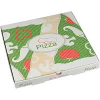 Papstar 100 boîtes à pizza pure, Contenant à usage unique, Vert