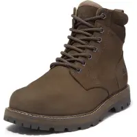Timberland pour homme. TB0A69UHW071 Bottes en cuir imperméable Britton Road marron (41.5), Plat, Lacets, Casuel