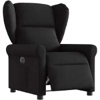 vidaXL Fauteuil relax électrique noir tissu
