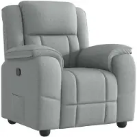 vidaXL Fauteuil relax gris clair Tissu