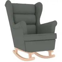 vidaXL Fauteuil à bascule gris foncé 74x90x102 cm Tissu
