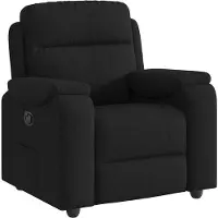 vidaXL Fauteuil relax noir tissu