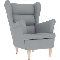vidaXL Fauteuil gris clair 74x84x100 cm tissu