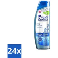 Head & shoulders – Shampooing antipelliculaire – Pure Intense – Détox du cuir chevelu – 250 ml - Lot économique - 24 pièces