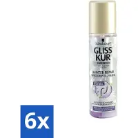 Schwarzkopf Gliss-Kur - Spray Anti-Tangle - Réparation hivernale - Coiffage facile - 200 ml - Pack avantage - 6 pièces