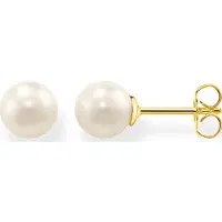 Thomas Sabo Boucle d'oreille perle or, (Argent 925, Perles d'eau douce)