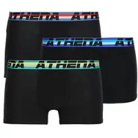 Athena Boxers COTON 720 STRETCH Pack de 3 hommes - Noir - EU S