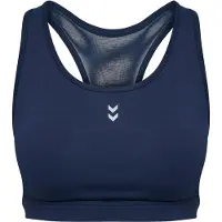 Hummel Pulse Medium Support Sports Top Bleu XS Femme