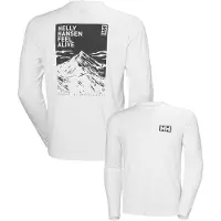 Helly Hansen Skog Graphic Tee Long Sleeve T-shirt Blanc XL Homme