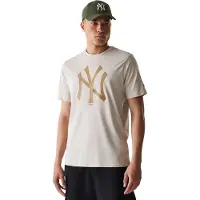 New Era T-shirt New York Yankees Homme Blanc Pierre Stnwht