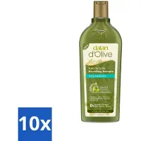Dalan d'Olive - Shampooing - Extra Volume - Pour cheveux fins et clairsemés - Nourrissant - 400 ml - Pack avantage - 10 pièces