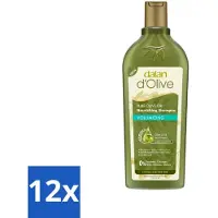 Dalan d'Olive - Shampooing - Extra Volume - Pour cheveux fins et clairsemés - Nourrissant - 400 ml - Pack avantage - 12 pièces