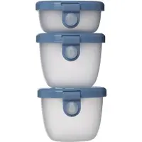 B.Box Lot de 3 boîtes Snack tubs - bleu