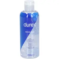 Durex Gel Lubrifiant Sensitive - Lubrifiant Confort à Base d'Eau - 250ml 250 ml Gel(S)