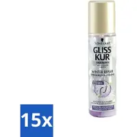 Schwarzkopf Gliss-Kur - Anti-Tangle Spray - Winter Repair - Coiffage facile - 200 ml - Pack avantage - 15 pièces