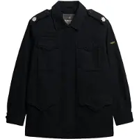 Superdry Femme Veste Style Militaire Fantaisie Black Taille: 44