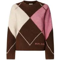 Pepe Jeans pour femme. PL7000037 Pull Cecily marron (M), Casuel, Acrylique