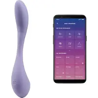 Satisfyer G-Spot Flex 5 - Vibromasseur point G connecté via appli (violet)