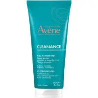 Avene Cleanance Gel Nettoyant - Gel nettoyant sans savon pour peaux grasses et à problèmes - 200 ml